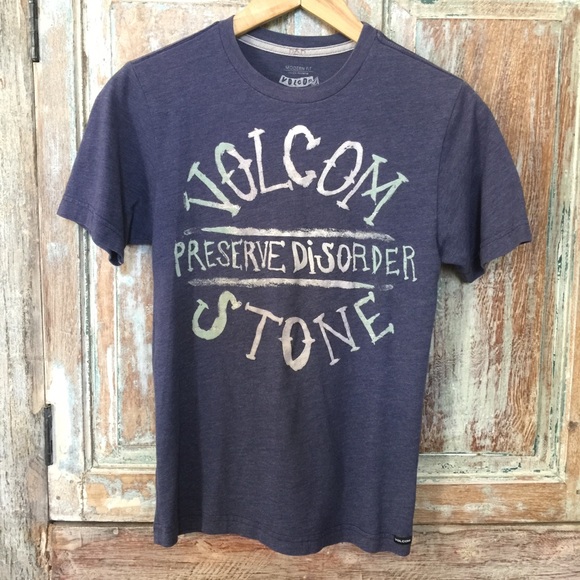 Volcom Toddler Boys 2T Short Sleeve Navy Blue Tee T-Shirt Cotton Cross Out NWT